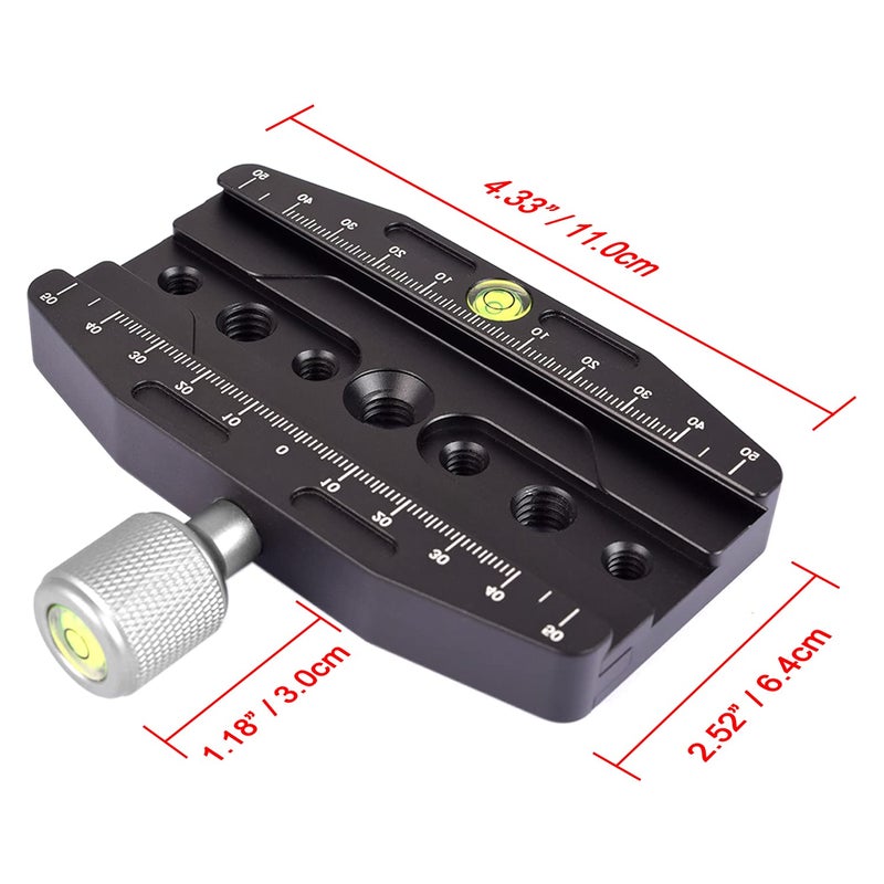 fotoconic CL-110N Quick Release Clamp Compatible with Arca Swiss QR Plate, Arca Clamp Relacement for Tripod Monopod - Image 3